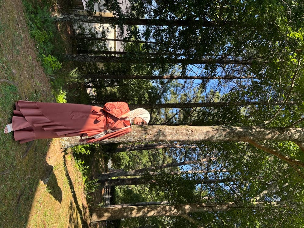 Customer photo review of Maya Maxi Dress - Pecan