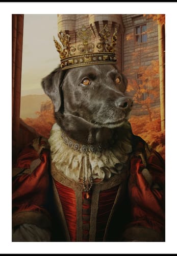 Customer photo review of The Fearless Queen - Custom Pet Portrait