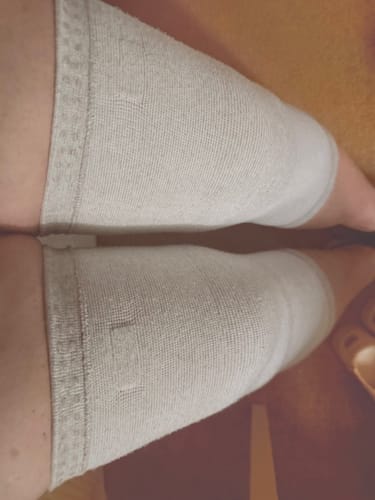 Customer photo review of Premium Bamboo Knee Sleeve (Single)