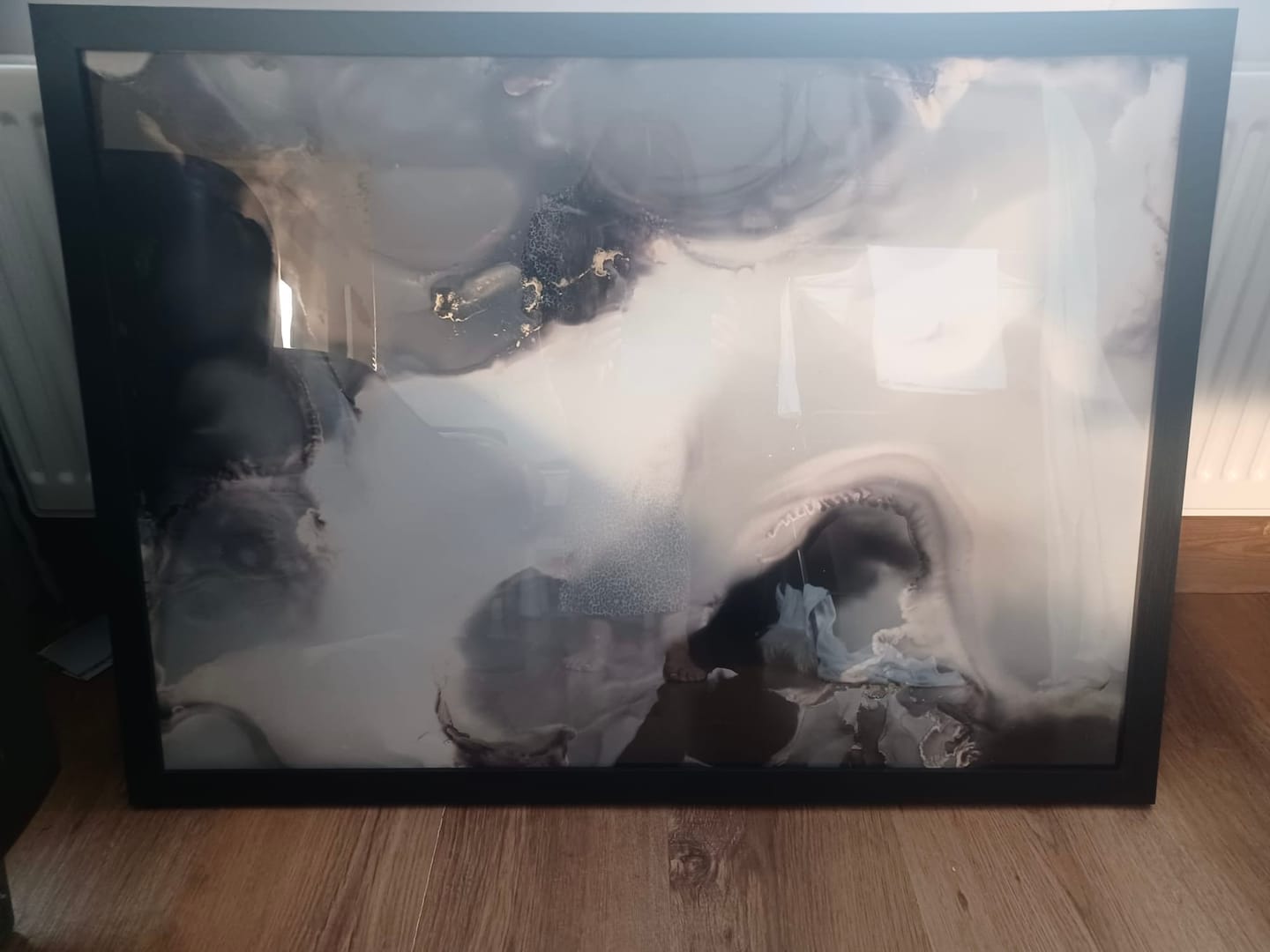 Customer photo review of The Flow of Gratitude  -60x84cm Original fluid Painting