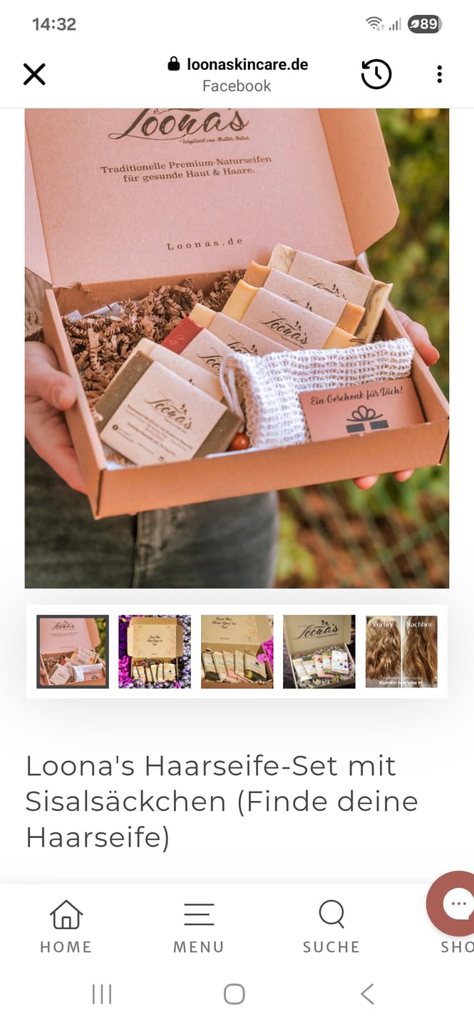 Customer photo review of 15% Lavendel mit Kamille & Kaffee Haarseife (Haarwachstum & Tiefenpflege)