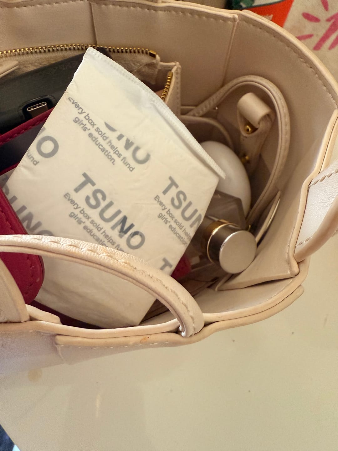 Customer photo review of TSUNO Long Panty Liners