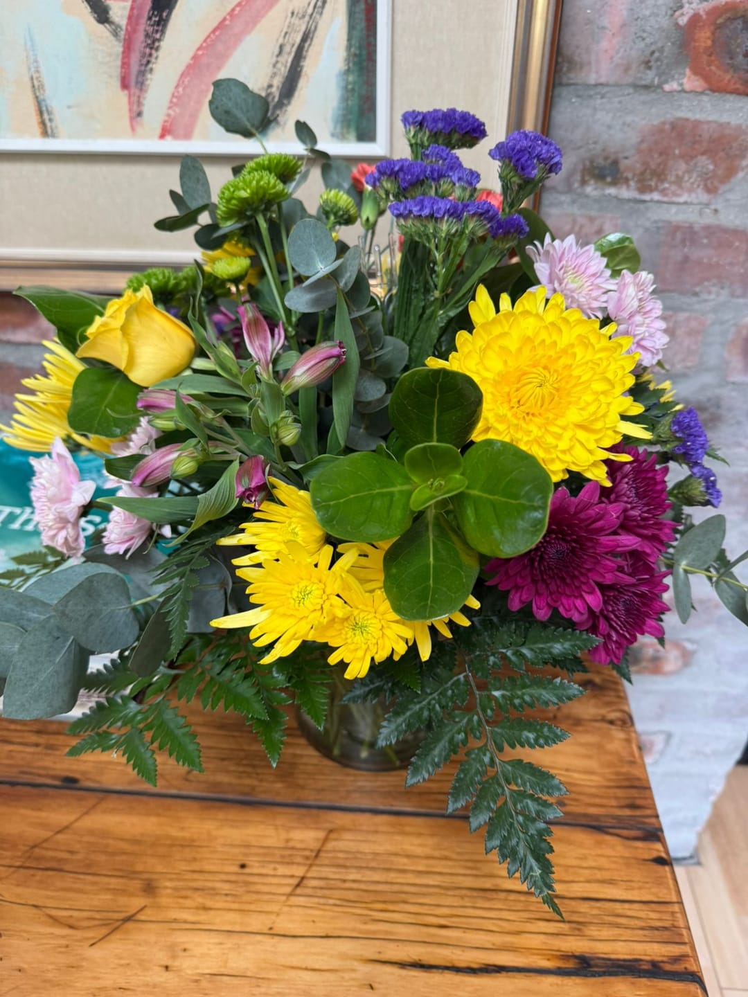 Customer photo review of Pink Flower Bouquet