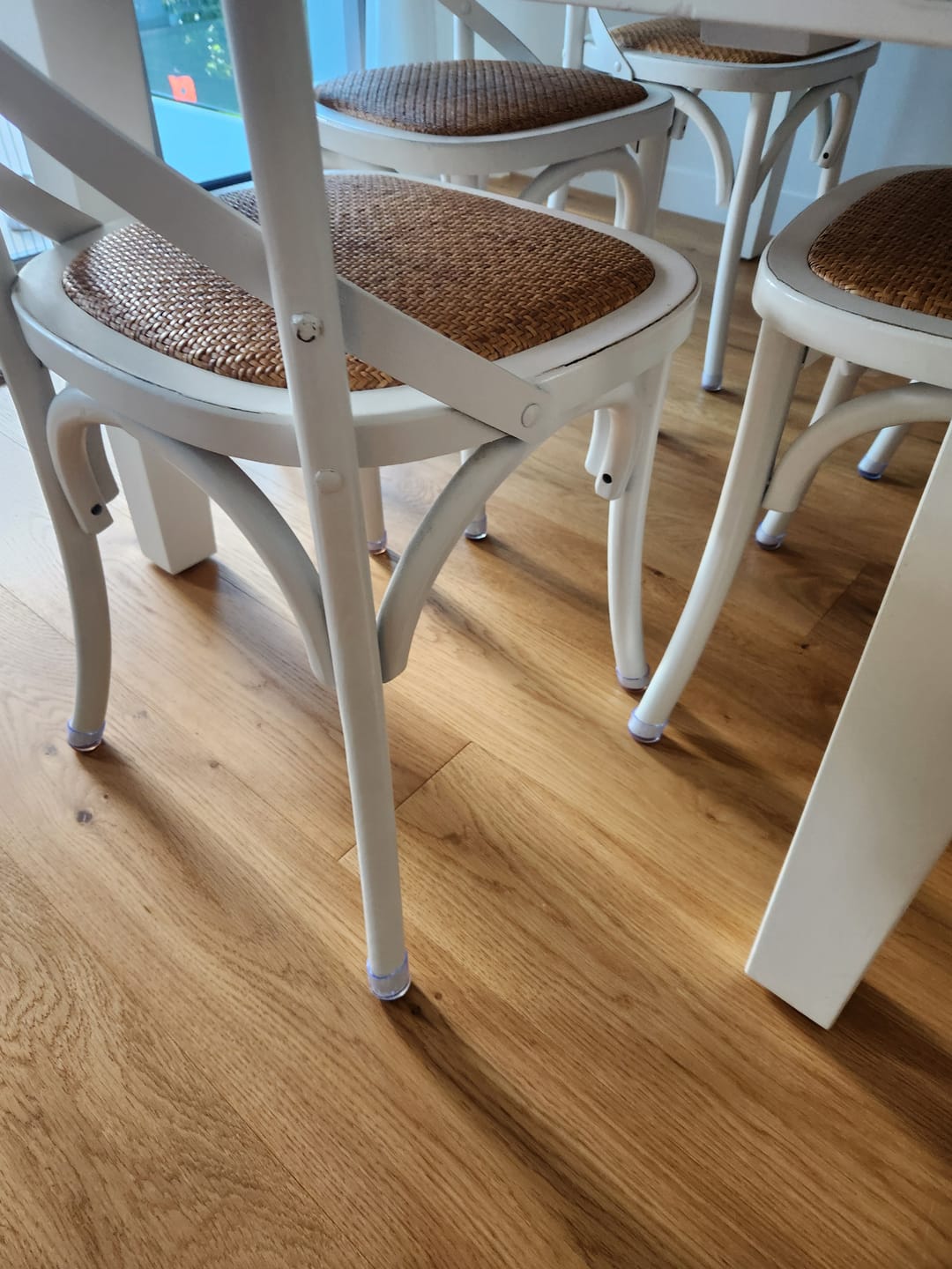 Customer photo review of Round Felt Silicone Chair Leg Protectors | Extra-Durable Chair Floor Protectors