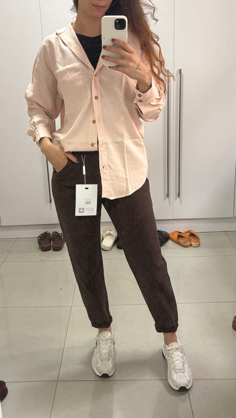 Customer photo review of Camisa Cupuaçu Rosa Claro