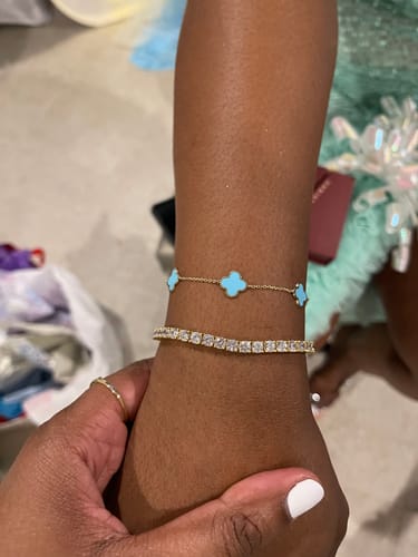 Customer photo review of CMS Tennis Bracelet