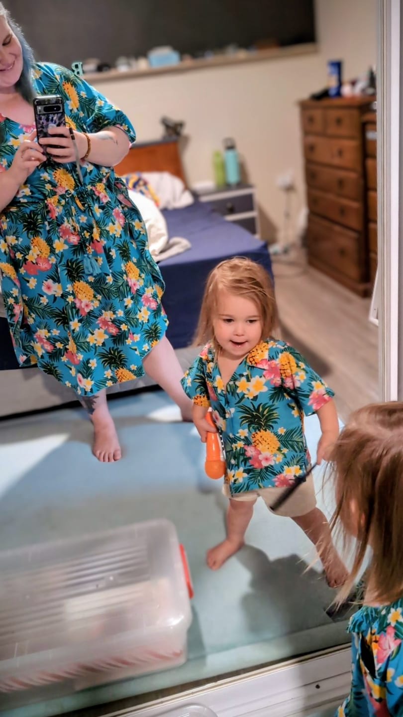 Customer photo review of Aloha Turquoise Kaftan