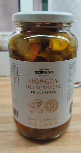 Customer photo review of Hongos al escabeche, artesanales