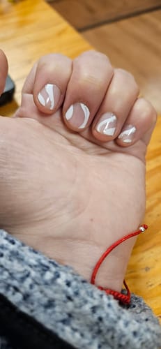 Customer photo review of Ondas Blancas | Stickers de Esmalte