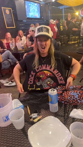 Customer photo review of Glory Days Apparel - Cock Commander T-Shirt