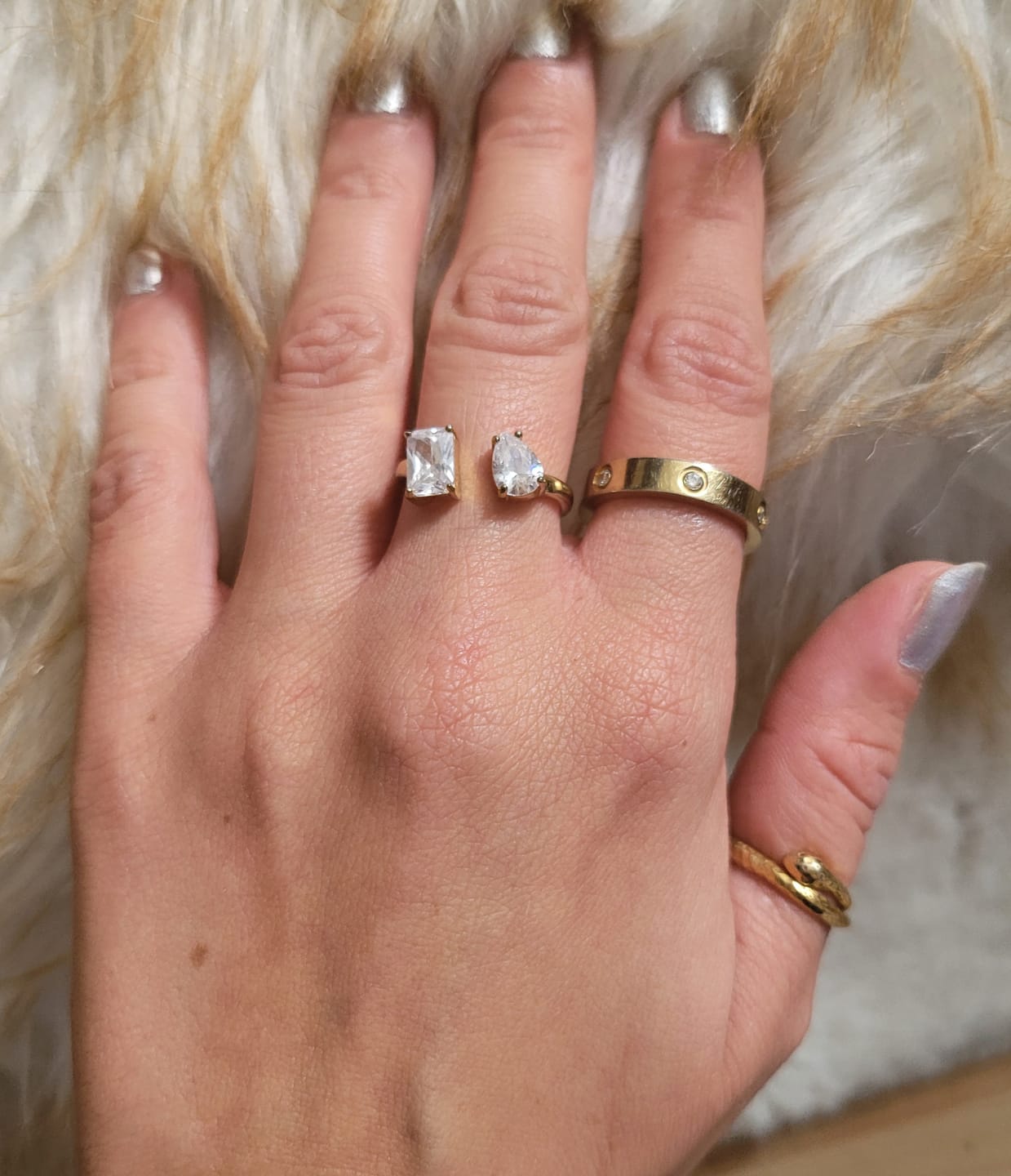 Customer photo review of Arianna Ring | 18K vergoldet