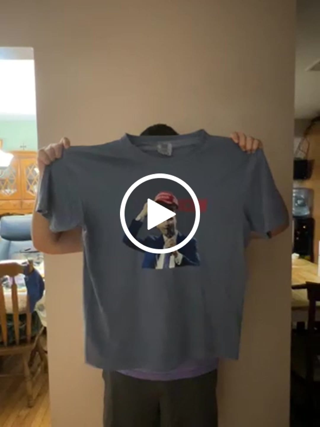 Customer video review of Charlie Kirk Icon (Blue Jean) (Front Print) (100% Profits Donated to Turning Point USA)