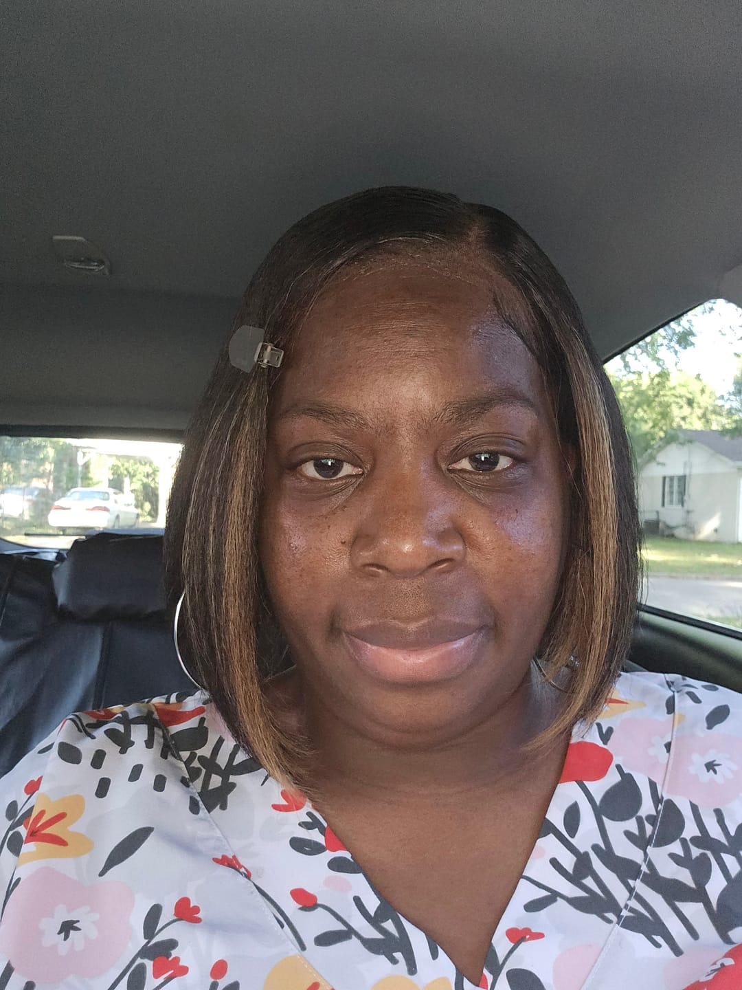 Customer photo review of Sensationnel Curls Kinks Textured Glueless HD 13x6 Lace Front Wig - 13x6 KINKY BOB 9" - Kinky Edges