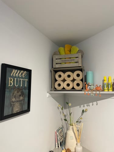 Customer photo review of Unbleached Bamboo Toilet Paper