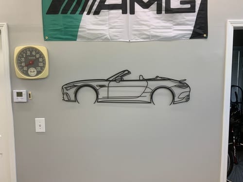 Customer photo review of SL63 2022 Detailed Silhouette Metal Wall Art