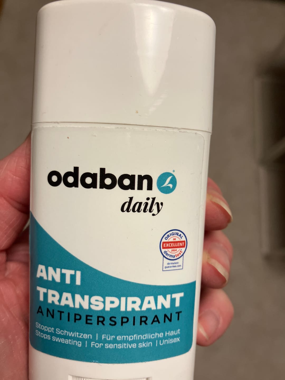 Customer photo review of odaban® daily Antitranspirant Deo Stick