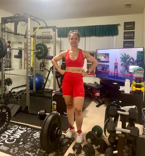 Customer photo review of BOLD Strappy Sports Bra