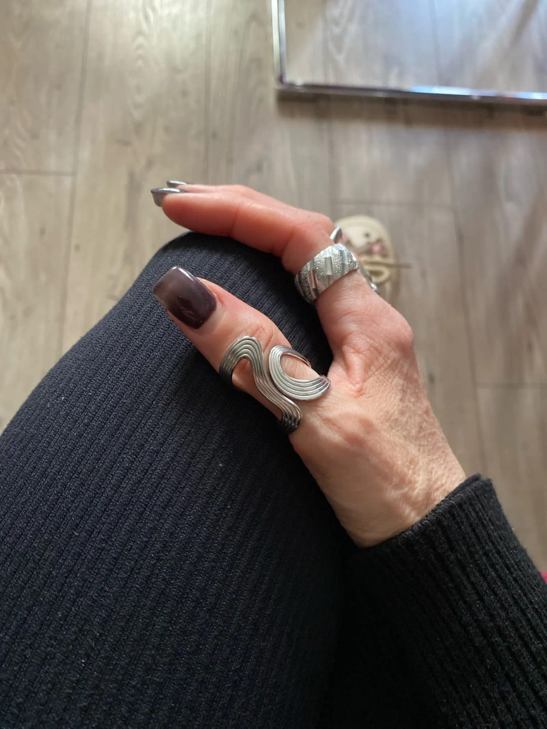 Customer photo review of Kendra Stainless Steel Ring