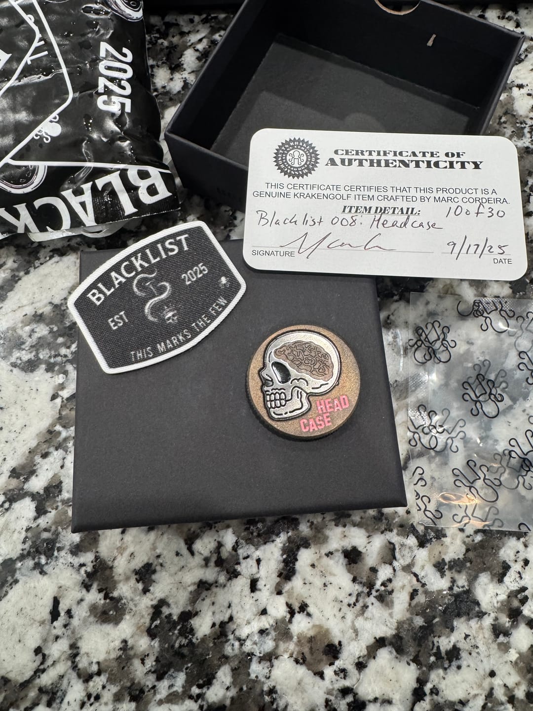 Customer photo review of 💀 SEAL OF THE FEW - BLACKLIST PATCH