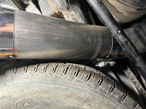 Customer photo review of 2019+ Cummins 5" Flexpipe Back Exhaust System No Muffler SS (512015)