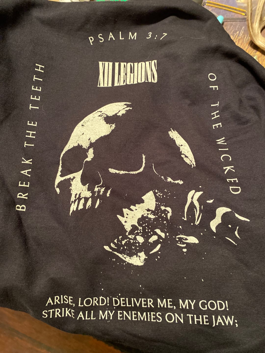 Customer photo review of PSALM 3:7 Hoodie