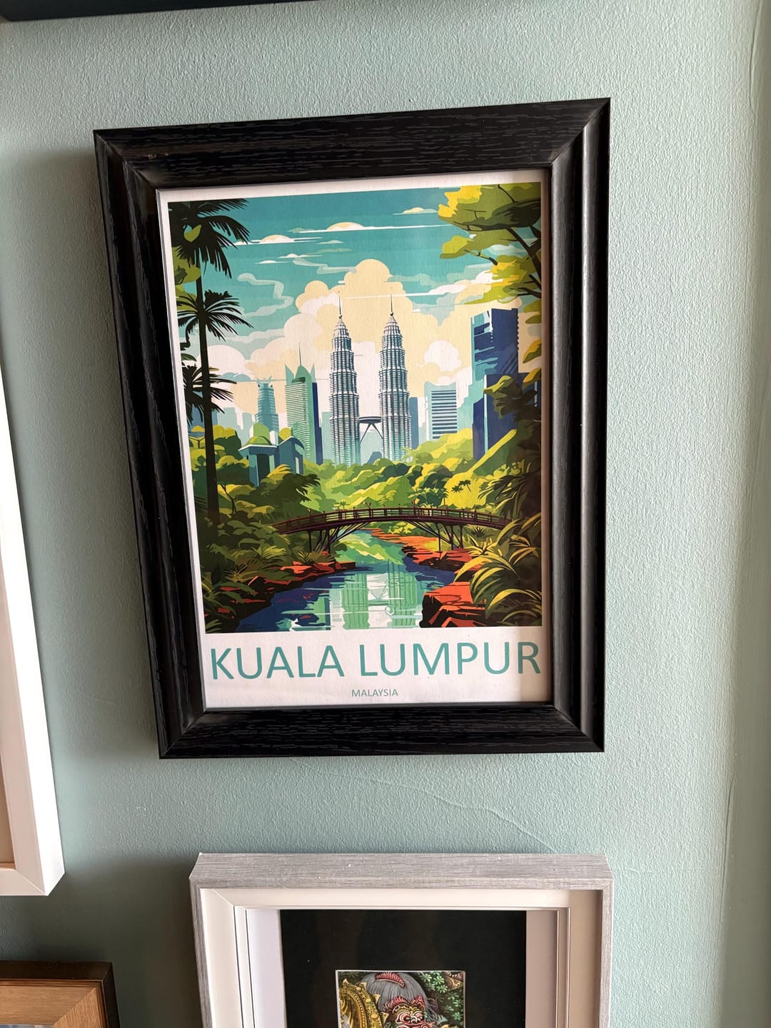 Customer photo review of Kuala Lumpur Travel Print Wall Decor Kuala Lumpur Poster Kuala Lumpur Travel Print Art Kuala Lumpur Illustration Malaysia