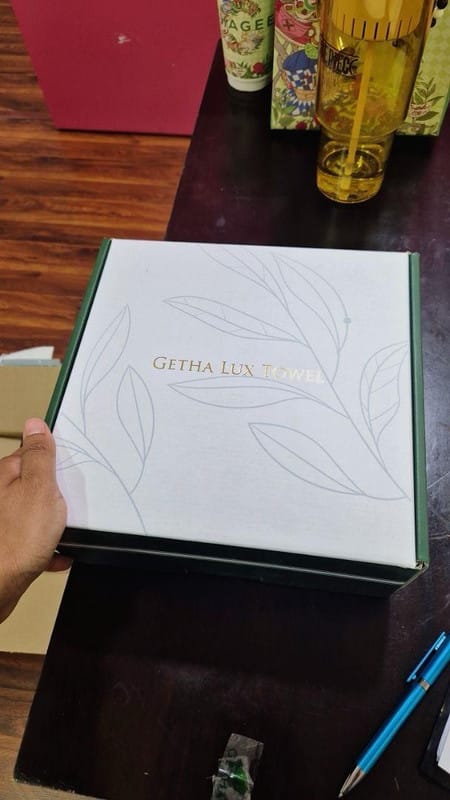 Customer photo review of Getha Lux Towel - Dark Grey