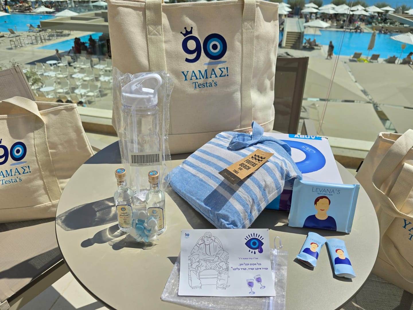 Customer photo review of מגבת חוף - Fouta