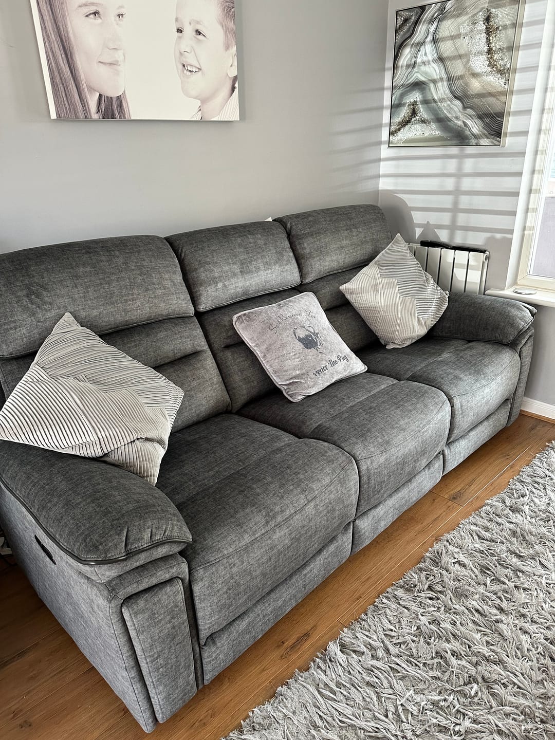 Customer photo review of Lawson 3 Seater Power Recliner Sofa
