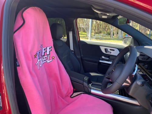 Customer photo review of Waterproof Car Towel Seat Cover