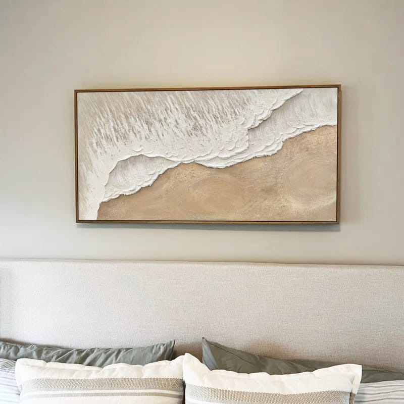 Customer photo review of Ocean And Sky Textured Painting Canvas #OS021