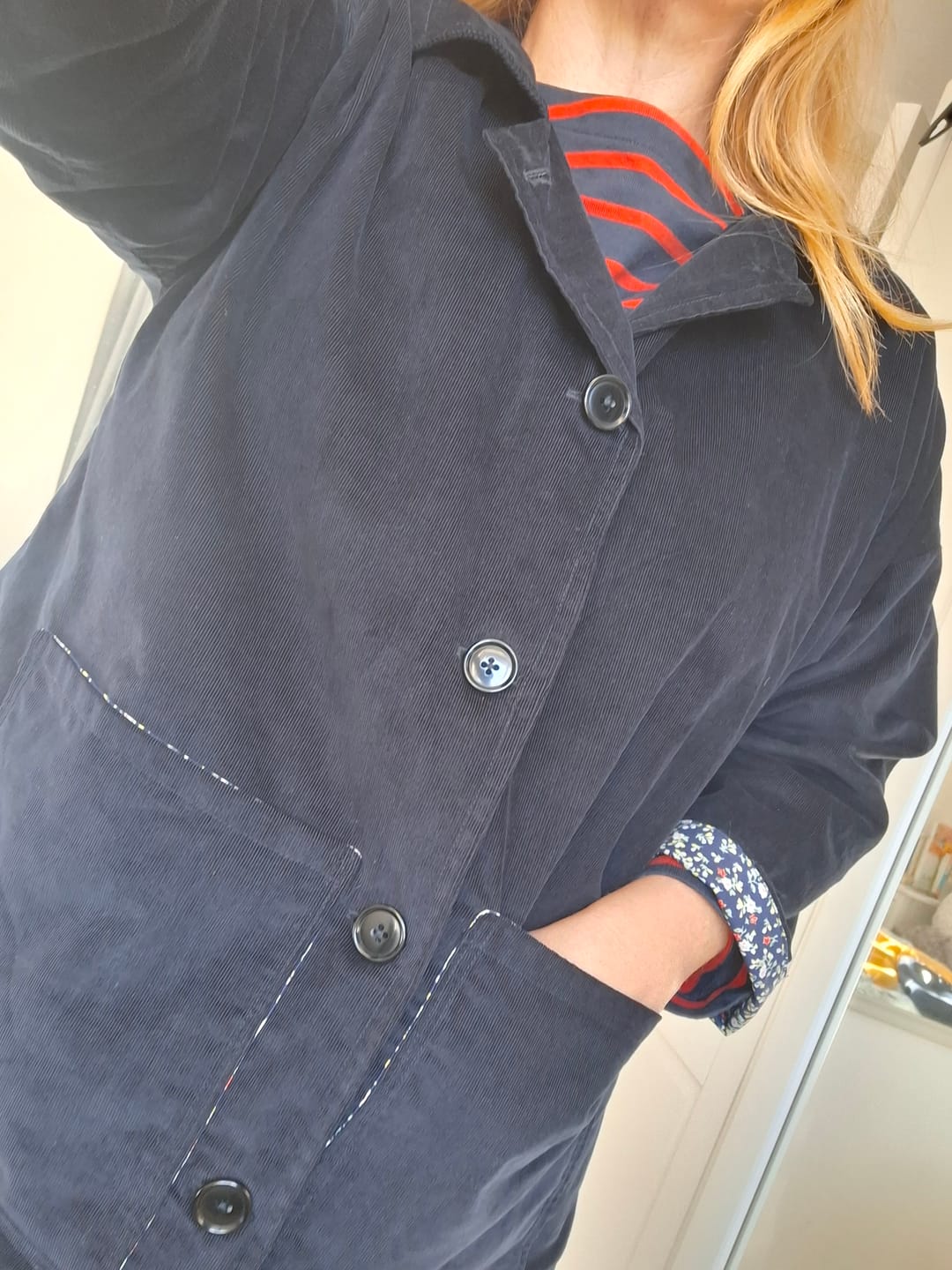 Customer photo review of Plain Needlecord Fabric