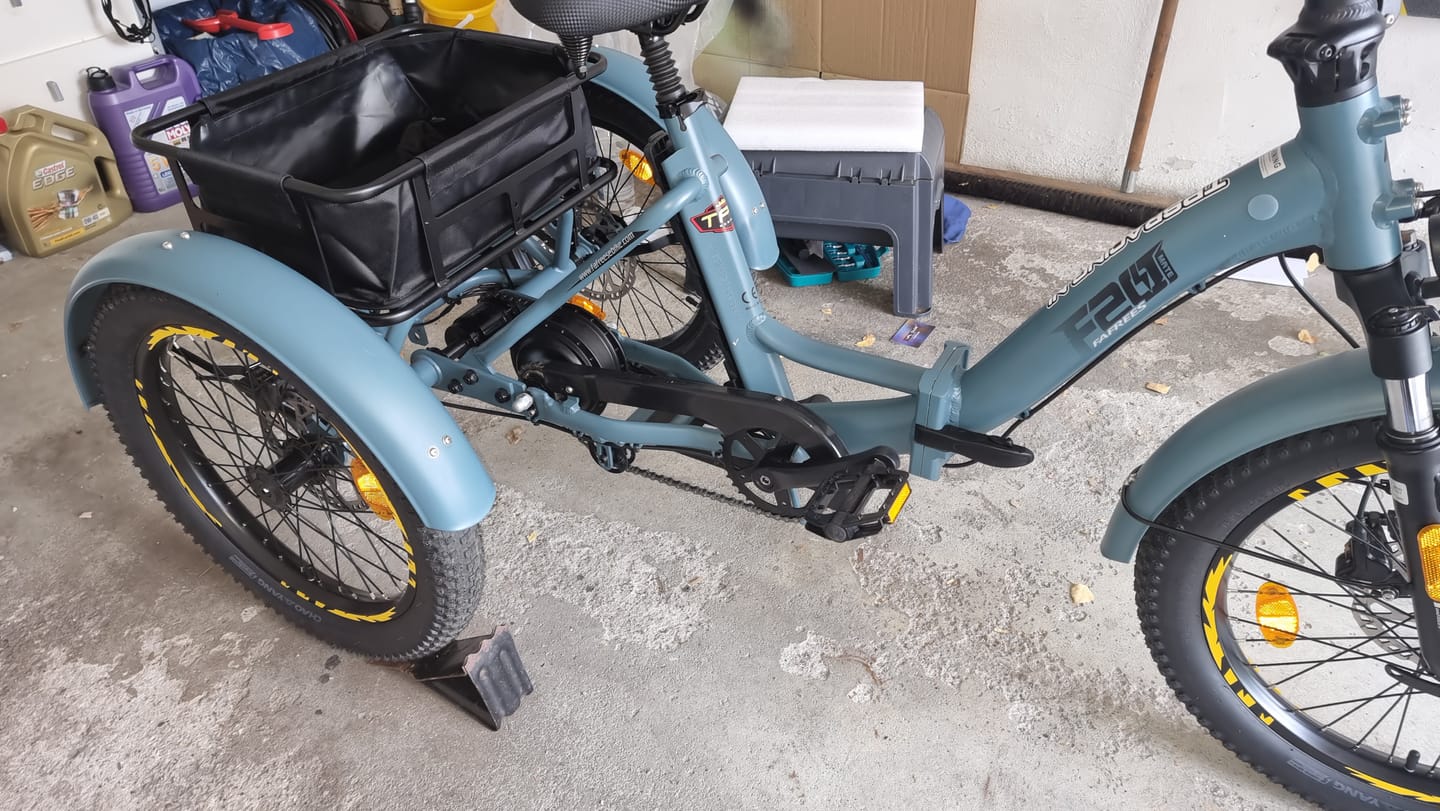 Customer photo review of Bike Basket Liner