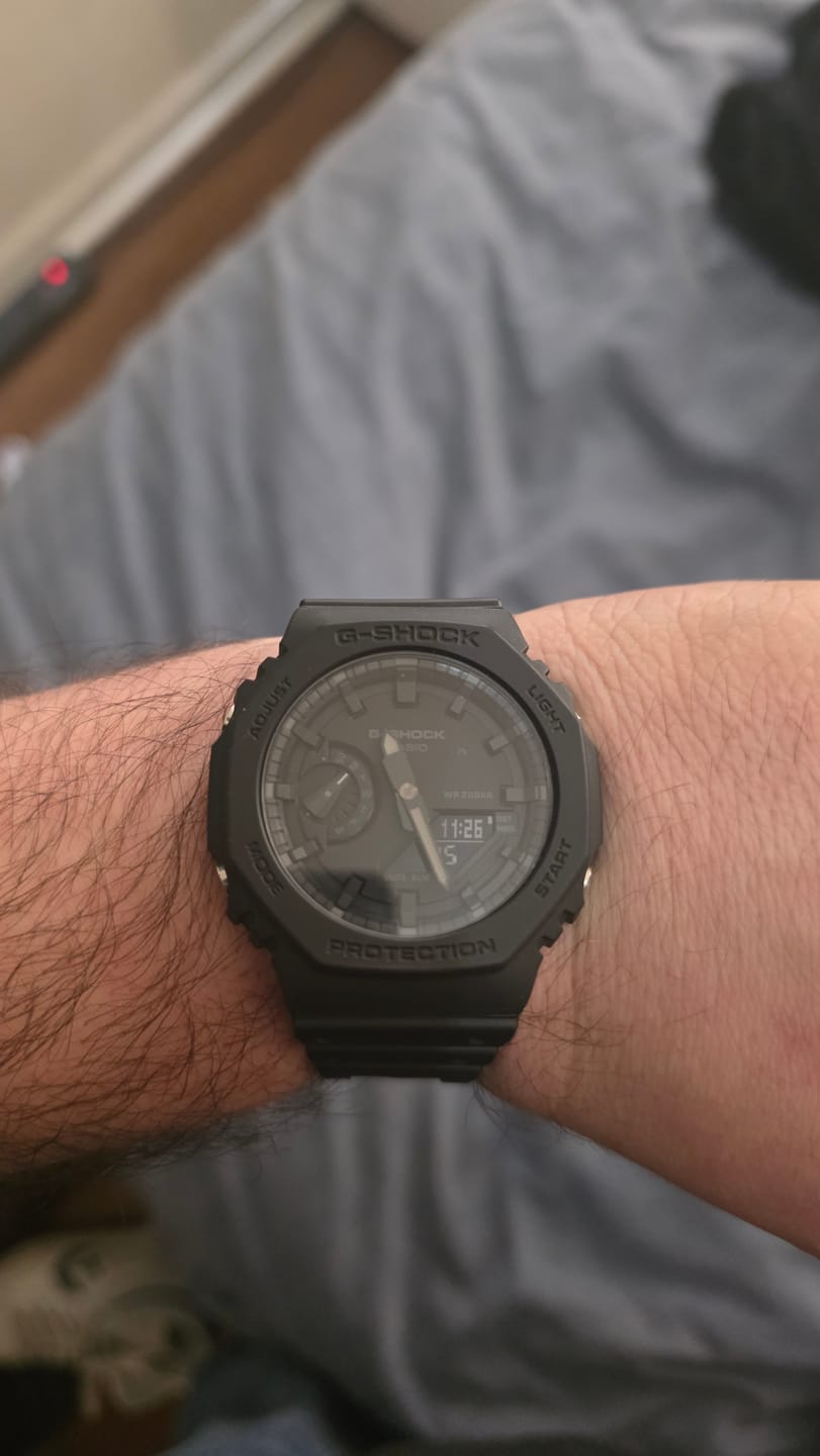 Customer photo review of Reloj Casio G-Shock Royal Oak "Casioak" GA-2100-1A1JF JDM Made in Japan