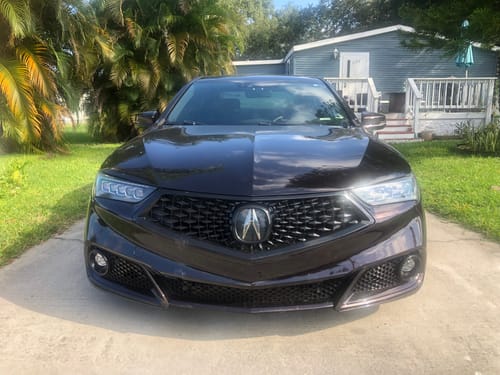 Customer photo review of Fits Acura TLX 2018-2020 All Gloss Black Front Bumper Grill/ Grille Assembly