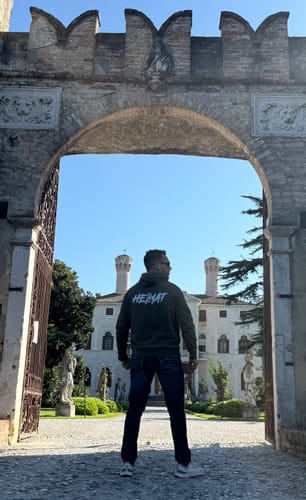 Customer photo review of Hoodie Heimatliebe Khaki