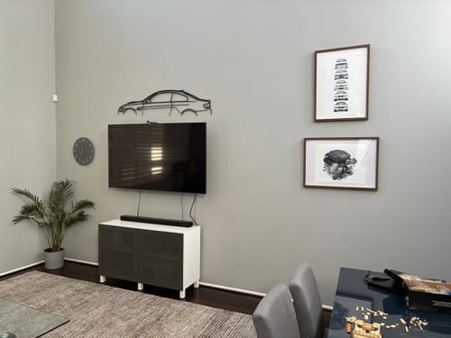 Customer photo review of E92 M3 Classic Metal Silhouette Wall Art