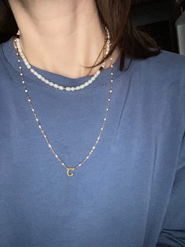 Customer photo review of Collana "Qui, sul Cuore"