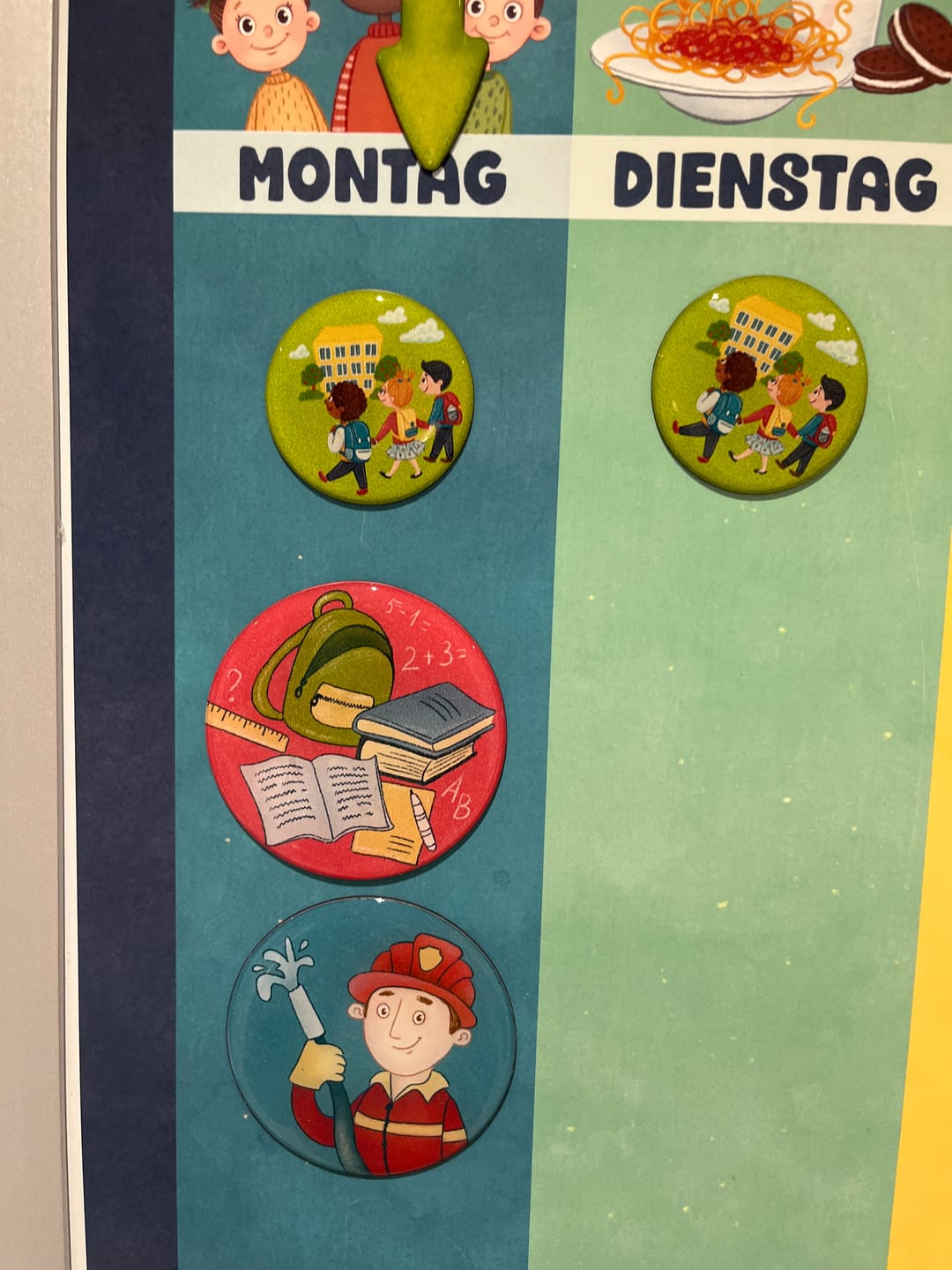 Customer photo review of Einzelner Magnet: Hausaufgaben, 6cm
