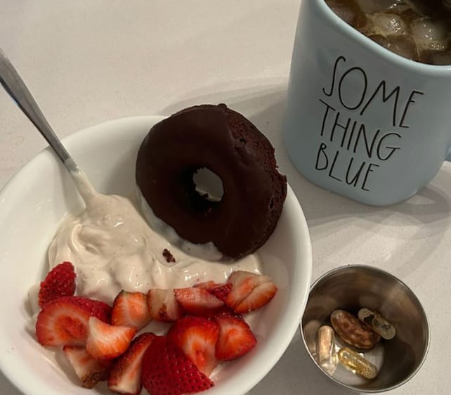 Customer photo review of Frosted Dark Chocolate Donut, 8pack BACK SOON