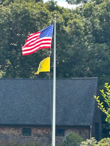 Customer photo review of Heavy Duty American Nylon Flag - Made In USA
