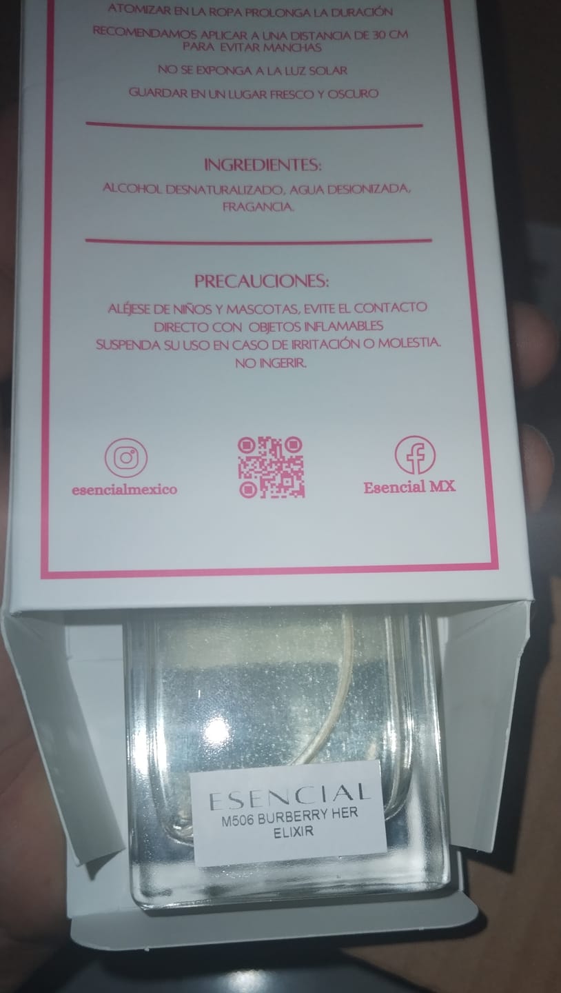 Customer photo review of M506 Inspirado en: Burberry Her Elixir de Parfum - Burberry