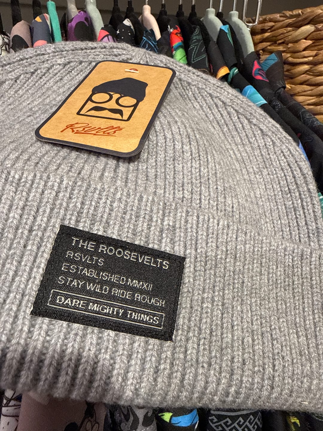 Customer photo review of Merino Wool RSVLTS Limestone Beanie