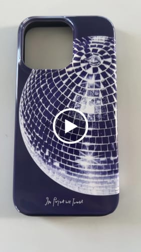 Customer video review of studio 54 tough iPhone case (blue)