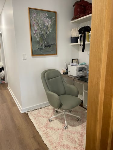 Customer photo review of Sofia Pink Boho Rug