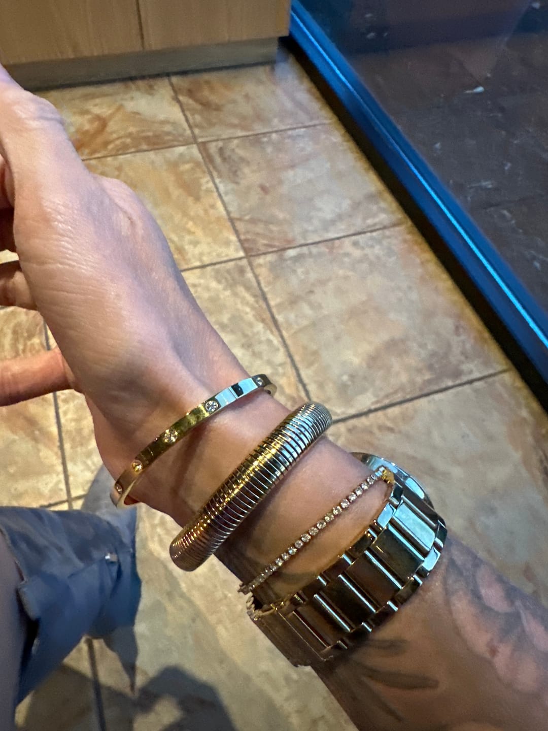 Customer photo review of Fae Tennis Bracelet (Bundle)