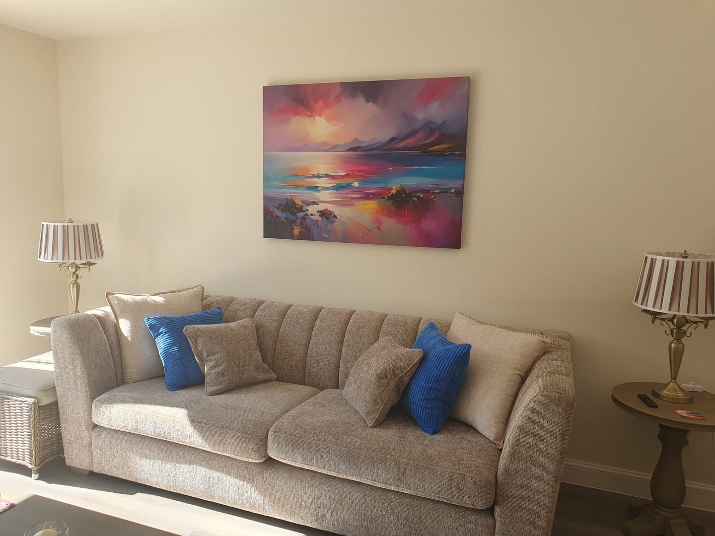 Customer photo review of Magenta Skye Canvas Print