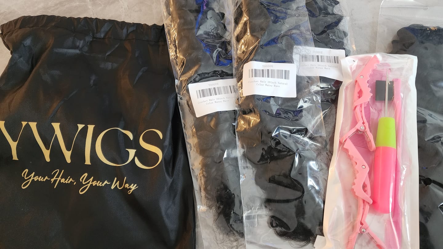 Customer photo review of Wholesale - Crochet Hair Extensions Human Hair