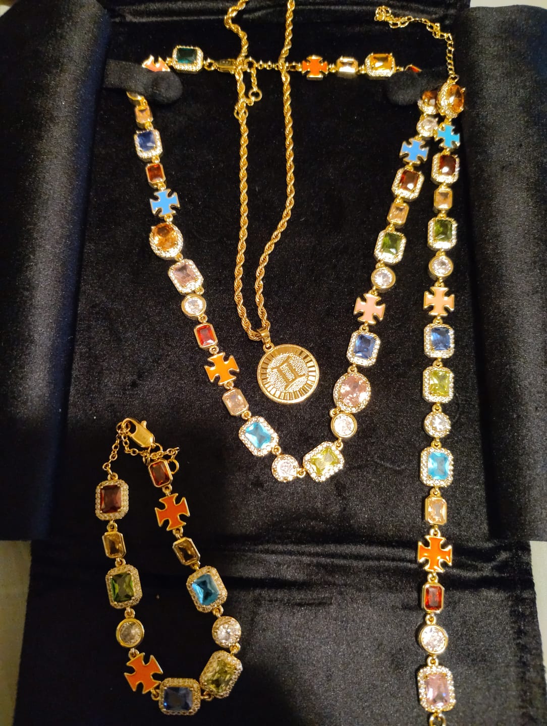 Customer photo review of Solstice Gemstone Anklet