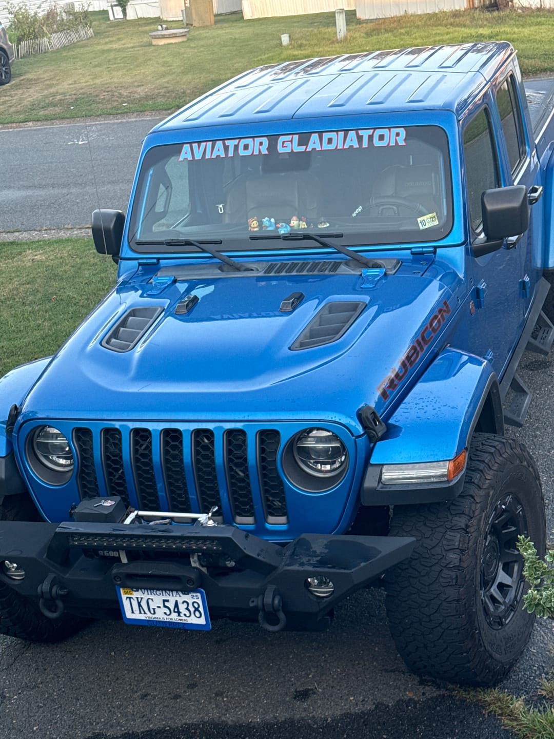 Customer photo review of Windshield Lettering